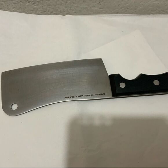 VINTAGE CORDON BLEU HIGH CARBON JAPAN NO-STAIN STEEL KNIFE MEAT CLEAVER - Picture 1 of 9